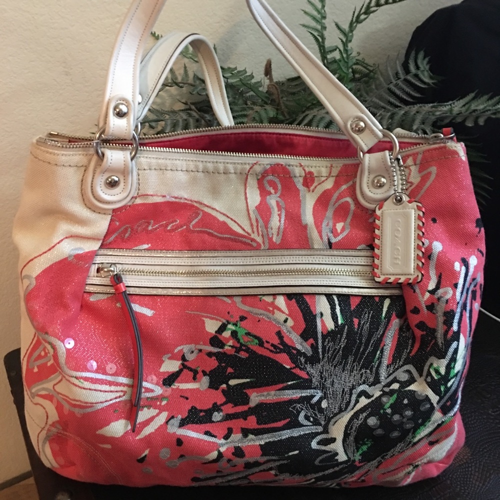 Coach Poppy canvas Tote.